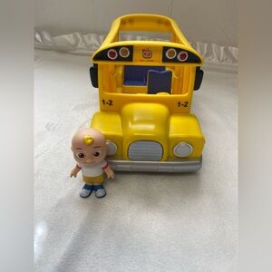 Cocomelon Official Musical Yellow School Bus with JJ - Excellent Condition